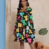 2026 Moda Femenina Transfronteriza Amazon Estilo Europeo y Americano Vestido Floral Verano Alta Gama Adelgazante Suave Vestido Primer Amor