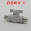Interruptor de Válvula Neumática Manguera de Aire Conector Rápido Válvula de Bola Manual HVFF16/BUC4 6 8 10 12mm