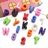 Miçangas com Letras 10 Peças Acrílico Furo Grande Miçangas Soltas Acessórios Pulseira DIY Feita à Mão Decorações Miçangas de Arroz Miçangas Soltas