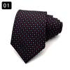 Nova Gravata Tendência Masculina Social Casual Moda Flor Círculo Onda Ponto Xadrez Gravata de Nó Manual 8CM de Largura