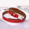 Nuevo Cinturón de Cuero para Mujer Estilo Transfronterizo con Hebilla de Pin Simple, Cinturón Delgado para la Cintura, Cinturón Decorativo de Cuero Genuino, Se Puede Estampar con Logo