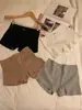 Ropa interior de corte cuadrado para mujer, Pantalones cortos tipo bóxer para damas, Nuevo estilo 2026, Algodón puro, Pantalones cortos de seguridad, 2 en 1, Anti-exposición, Pantalones cortos finos de verano