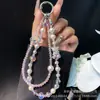 Popular Cadena para Teléfono Móvil de Doble Capa Aleación Oso Incrustado de Diamantes Cadena para Teléfono Móvil Cadena Colgante de Cristal Pujiang Cuerda de Cadena Doble Venta al por Mayor