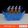 Balde de Gelo Iluminado LED Recarregável para Bares, Balde de Cerveja Criativo para KTV, Balde de Bar Pacote com 24, Balde para Refrigerante, Suporte para Vinho