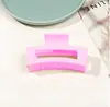 Yiwu Venta al por mayor Japón Corea Venta caliente 8.5cm Accesorios para el cabello cuadrados Adornos para el cabello Temperamento Pinza de garra esmerilada Pinza para el cabello de alta calidad