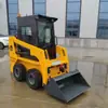 Mini Carregadeira de Pneus para Exportação em Comércio Exterior, Máquina Skid Steer para Carregamento/Descarregamento de Pomares e Estufas, Pequena Carregadeira Agrícola para Pecuária e Remoção de Esterco