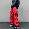 Pantalones Casuales de Trabajo Vintage de Primavera para Hombre de Comercio Exterior Transfronterizo, Diseño de Calle, Pantalones Rectos de Pierna Ancha Sueltos de Nicho al por Mayor