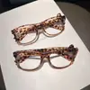 Armação de Óculos Estampada de Gatinho Leopardo Retrô Transfronteiriça Y2K Doce Cool Estilo Garota Popular Millennial Sessão de Fotos Styling Alto Valor Estético Punk