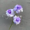 Flores Artificiais Roxas, Rosas, Hortênsias para Casamento, Flores de Seda, Rosas Decorativas para Paisagismo, Mar de Flores em Cascata Famoso na Internet
