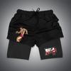 Pantalones cortos de playa de doble capa con estampado digital 3D de la serie Longzhu. Suministro caliente del comercio electrónico transfronterizo de Amazon.