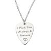 Letras personalizadas guitarra palheta colar jóias transfronteiriças unissex aço inoxidável criativo presente chaveiro pingente
