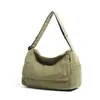 Bolsa de Lona Estilo Japonês Feminina Grande Capacidade Estilo Preguiçoso Leve Bolsa Tiracolo Versátil Literária Estudante Bolsa de Aula Transversal Masculina