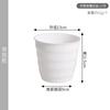 Ventas Directas de Fábrica Macetas de Plástico Imitación Porcelana Macetas Redondas Engrosadas Juego de Macetas de Plástico Flocado Césped Artificial Cuero Venta al por Mayor