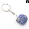 1157-Llavero de Piedra Natural Colgante de Joyería de Gema de Cristal Natural