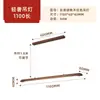 Luminária pendente de mármore falso para restaurante, conjunto de 6 peças de luz linear estética da nova Dinastia Song, luminária pendente de jantar para sala de chá estilo Zen chinês novo, arte em madeira e ferro
