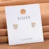 Novos Brincos Pequenos da Moda Estilo Coreano em Prata de Lei S925 que Não Desbotam Personalizados Femininos Modernos Versáteis Elegantes Joias de Orelha
