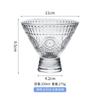 Heisman Phnom Penh Vaso de Helado Girasol en Relieve Taza Triangular Patrón de Martillo Vaso para Cóctel Vaso para Bebidas de Jugo