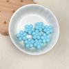 Acrílico Color Sólido Flor de Cinco Pétalos Agujero Grande Diy/Accesorios para el Cabello Cadena de Teléfono Móvil Joyería Decorativa Material Cuentas Sueltas Venta al por Mayor