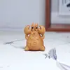 Souvenir de Navidad Talla en Madera de Ciprés Llavero Colgante Navideño Productos de Madera del Zodiaco de Dibujos Animados Dragón, Serpiente y Año del Caballo