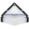 Tela Impermeable Transfronteriza Balcón Tela Impermeable Engrosada Invernadero Translúcido Tela Plástica Aislante Borde Sellado Térmicamente Tela Impermeable Transparente