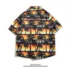 Ropa de playa Tailandia Isla de Hainán, Camisas estampadas de manga corta para hombre y mujer para viajar a Sanya, Camisas casuales tipo hawaiano para parejas