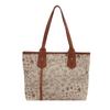 Bolsa Tote Vintage de Moda para o Dia a Dia Tecida Patchwork Grande Capacidade 2025 Verão Bolsa de Praia de Ombro Axilar