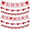 Decoração de Festa de Dia dos Namorados Transfronteiriça 2025 Bandeira Be Mine Conjunto de Cordão de Flores Love Xoxo Venda por Atacado Personalização