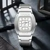 Reloj de barril nuevo de gran venta transfronteriza para hombre, reloj de cuarzo con correa de acero casual de negocios de aleación de titanio, fabricante de relojes para hombre