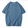 190g Algodón Peinado Puro Verano Nuevo Estilo Camiseta de Manga Corta de Algodón Puro Camisa Publicitaria Lisa Base Blanca Manga Media
