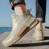 2025 Botas de Lluvia Nuevas para Pareja Botas de Lluvia de Primavera y Verano para Mujer Ropa Exterior de Hombre Estilo Pesca Camping Zapatos de Agua Botines Cortos de Moda Invierno