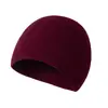 Chapéu de Tricô Outono e Inverno Chapéu de Lã Cor Pura Chapéu Masculino Feminino para Exterior Ciclismo Chapéu de Tricô à Prova de Vento Quente e Moderno Chapéu Frio Baotou