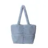 Versión Coreana Diseño de Nicho Bolso Tote de Felpa Nuevo de Moda Versátil Bolso Peludo Casual Bolso de Hombro Bolso Cruzado Venta al por Mayor Transfronteriza