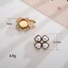 Fivela de Colarinho Oval de Pedra Preciosa em Liga de Zinco Vintage para Roupas Femininas Acessórios para Joias DIY Acessórios de Decoração para Camisas de Nicho