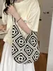 Bolsa Tejida Floral Nueva de Moda Transfronteriza 2026 Bolsa de Punto de Margarita Bolso de Mano para Vacaciones y Viajes de Mujer Bolso de Hombro Cruzado