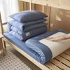 Set de Tres Piezas de Algodón Puro Waffle para Cama de Dormitorio de Estudiante 2025 Nuevo Verano Simple Cama Sábanas de Cama Juego de Sábanas
