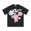 Bpm Transfronterizo Planeta Roto Estilo Americano Marca de Moda Tendencia Pareja Digital Camiseta Unisex de Manga Corta Holgada Moda de Verano Transfronteriza