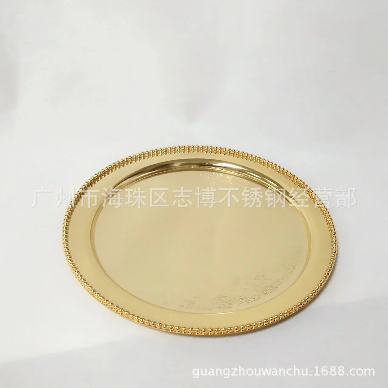 单个金色珠点盘