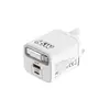 Nuevo Cargador de Teléfono Móvil de Color Macarrón con Cable Retráctil, Protocolo Completo, Carga Rápida de 65W, Puerto Múltiple 1Pd+Usb, Cargador de Viaje