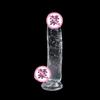 Dildo Artificial de Cristal Dispositivo de Masturbação Feminina com Dildo de Ovo Carne Macia Dispositivo Sexual Feminino Realista Sexo Adulto