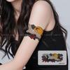 Pegatinas de Tatuaje de Brazalete Populares de Colores Transfronterizas, Fabricante de Fuente de Larga Duración, Flor Pequeña en el Brazo Temporales Impermeables y a Prueba de Sudor, Súper Realistas