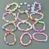 Pulsera para niños Decoraciones de dibujos animados acrílicos Joyería linda DIY Pulsera de cuentas Caja de regalo Regalo Venta al por mayor