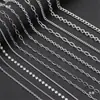 Acero Inoxidable de Titanio que Conserva el Color Cadena Cuadrada de Perla Cadena de Extensión Material DIY Hecho a Mano Pulsera Collar