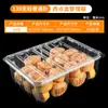 Cajas de plástico desechables para alimentos y pasteles, cajas de embalaje para snacks, pan y pasteles, cajas de almacenamiento desechables PET multiestilo