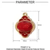 Árbol de la vida geométrico francés gota de aceite titanio acero diy colgante amor acero inoxidable joyería colgante de collar de luna
