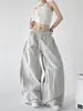 Pantalones de Pierna Ancha Casual de Calle Estilo Nuevo Verano 2026 Unisex Holgados con Raya Lateral Cintura Elástica Pantalones Largos