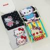 Nuevos Calcetines de Media Pantorrilla de Gato Kt para Mujer de Primavera y Verano, Versátiles Sin Costuras, Lindos de Dibujos Animados Hello Kitty, Calcetines Absorbentes de Sudor y Resistentes al Olor para Mujer