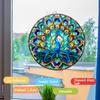 SMJD048 Amazon Transfronterizo Pavo Real Adhesivo de Advertencia Anticolisión Doble Cara Colorido Sin Pegamento Estático Adhesivo para Cristal de Ventana