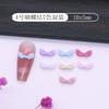 Mini Moño Popular de Resina Color Mezclado Accesorios para Uñas Arte de Uñas Moño de Lazo Colorido Macaron Accesorios Versátiles