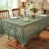Mantel Vintage Estilo Francés Transfronterizo con Volantes, Diseño Hueco, Antideslizante, Mantel Decorativo de Alta Gama para Uso Doméstico, Venta Directa de Fábrica