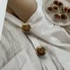 Botones Metálicos Imitación Jade de Alta Gama Yisen Cardigan Tejido Pequeño Estilo Chanel Botones Decorativos Botones para Chaleco Estilo Chino Nuevo
